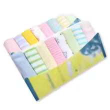 8pcs/Set Soft Cotton Baby Infant Newborn Bath Towel Washcloth Feeding Wipe Cloth Towels For Infant