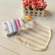 8pcs/Set Soft Cotton Baby Infant Newborn Bath Towel Washcloth Feeding Wipe Cloth Towels For Infant