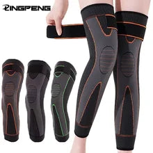 1PC Non-Slip Knee Pads Elastic Long Leg Sleeve Bandage Pressurized Knee Pads Running Sports Warm Leg Protection Accessories